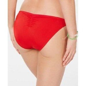 California Waves - Junior's Solid Ribbed‎ Hipster Bottom, Red, Medium, NWT